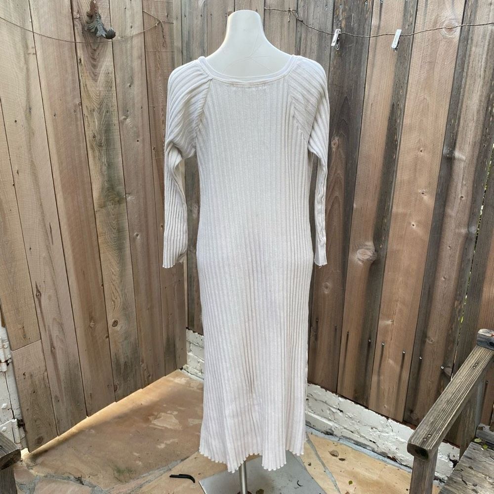 Free People Beach Walk About Maxi Dress in beige size large - Picture 9 of 11